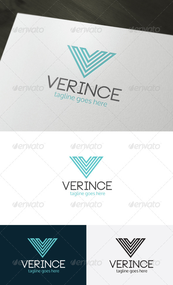 Verince Logo — Letter V