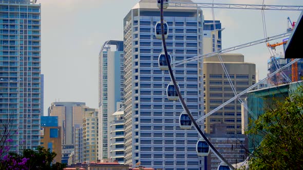 Ferris Wheel with city in background (Brisbane, Australia)