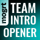 Team Intro Opener | Premiere Pro MOGRT Template - VideoHive Item for Sale