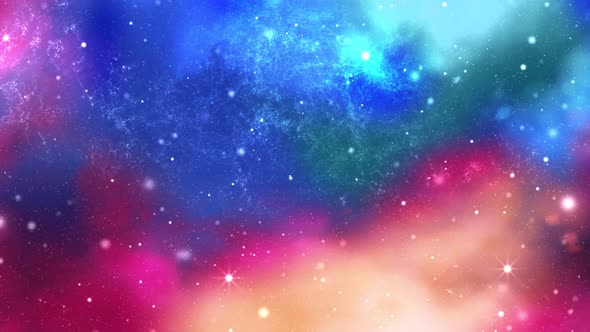 Night sky space background with nebula and stars