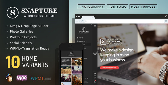 Snapture Photography & Corporate WordPress Theme