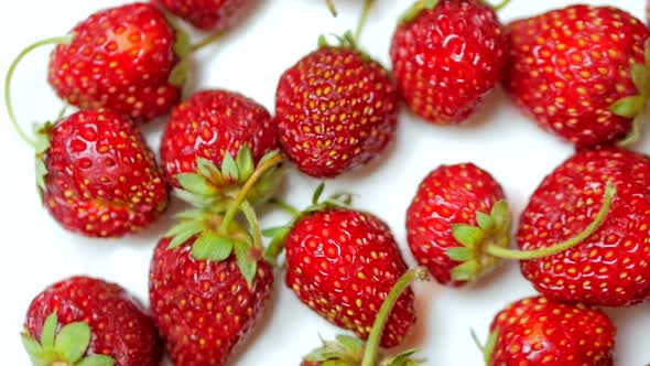 Fresh Fruits Appetizing and Beautiful Strawberries As Food Background. Organic Healthy Ripe