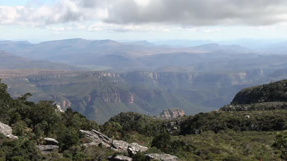 Beautiful view from Mariepskop, Blyde Canyon in South Africa.