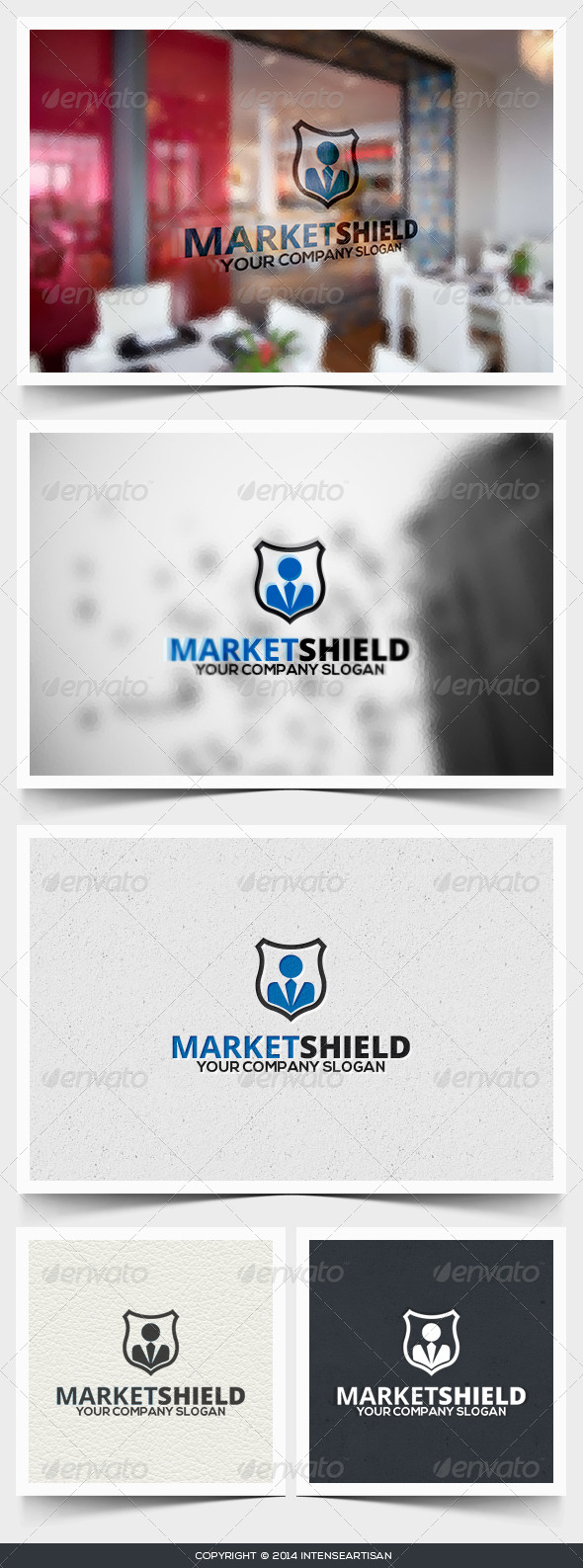 Market Shield Logo Template