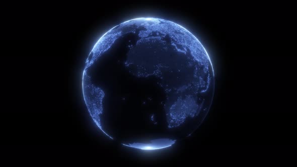 Abstract Digital Globe Futuristic Technology alt