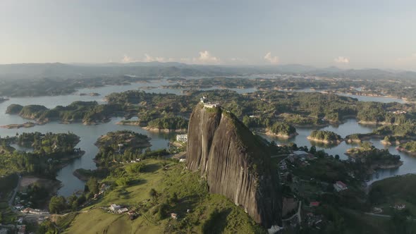 Aerial view of Piedra del Peñol.