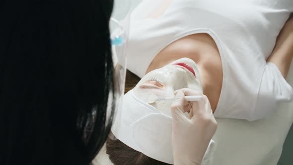 Young Woman on Procedure for Improvements Skin Face