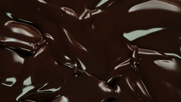 Super Slow Motion Shot of Swirling Melted Chocolate at 1000 Fps.