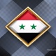Syria Flag Rotating Badge 4K Looping with Transparent Background - VideoHive Item for Sale