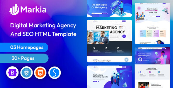 Markia - Digital Marketing & SEO HTML Template