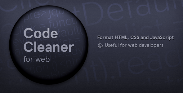 Code Cleaner for Web (HTML, CSS and JavaScript)