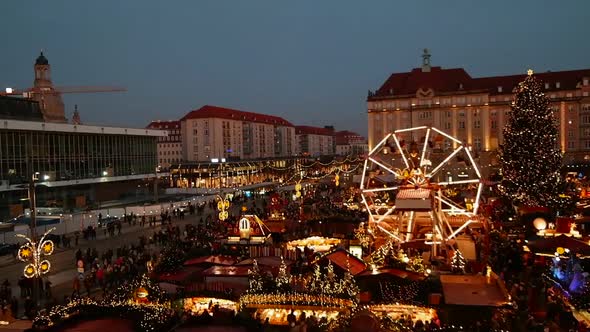 Cinemagraph of german Christmas market