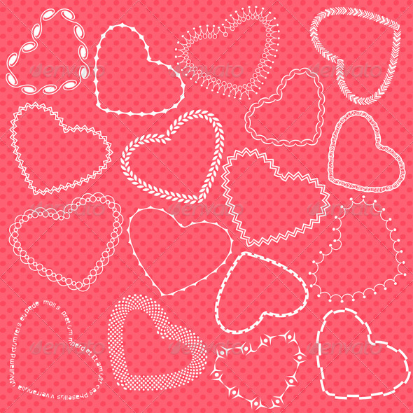 Decorative Valentine Hearts
