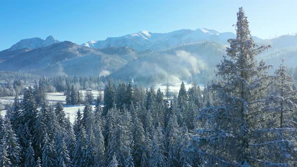 Winter in a Mountain Village