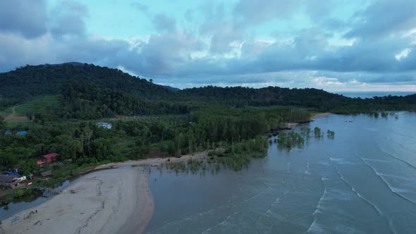 The Beaches at the most southern part of Borneo Island