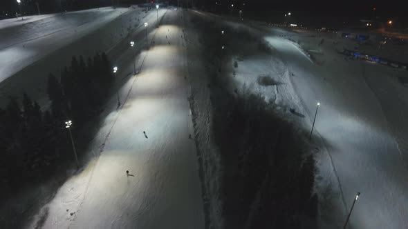 Ski Resort at Night