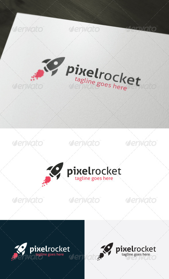 Pixel Rocket Logo
