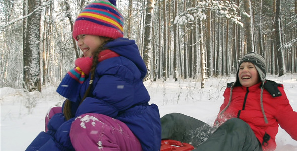 Sledding Together alt
