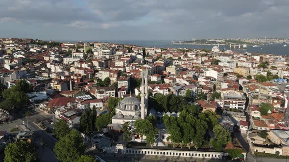 Islamic Yeni Valide Mosque Uskudar of Istanbul