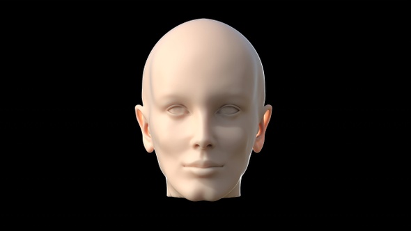 woman Head 3d