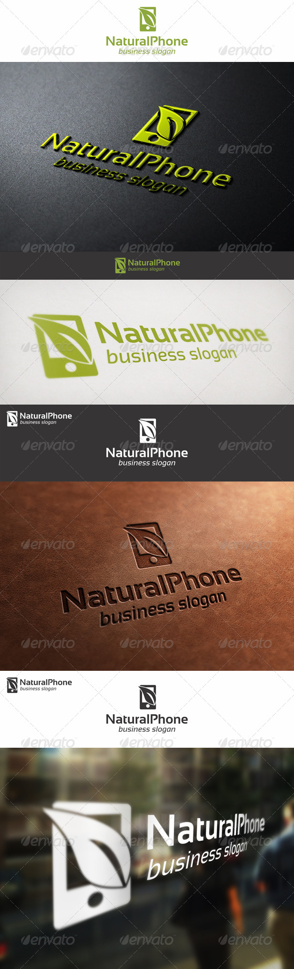 Natural Phone - Eco Mobile Logo