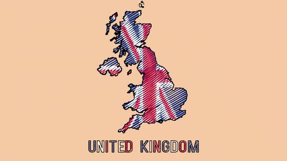 United Kingdom Cartoon Map