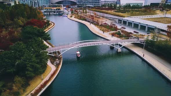 Aerial view of Incheon Songdo Central Park