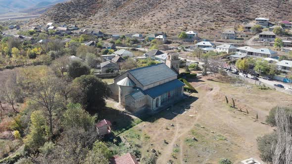 Aerial view of Bolnisi Sioni Church, Georgia