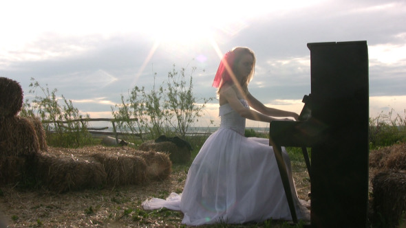 Bride and Piano