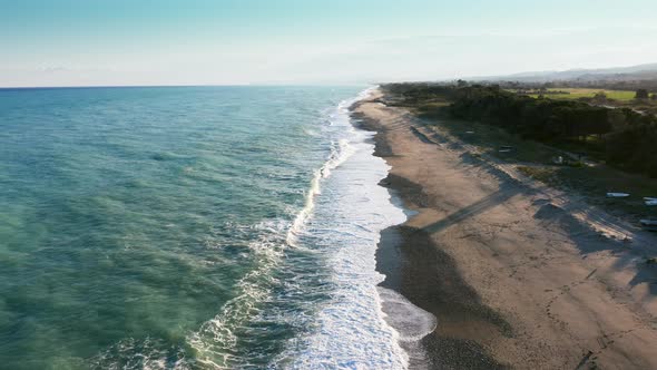 Landscape with Sea on the Left and Beach on the Right