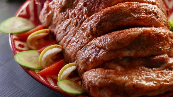 Beef Chuck Cut on Slices with Spices