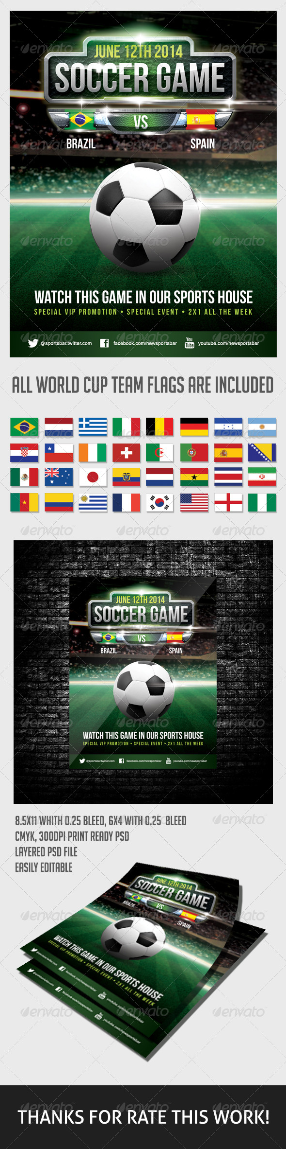 Soccer Game Poster