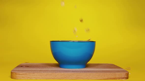 Cornflakes Falling in the Bowl FHD