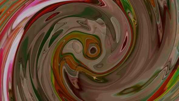 Red Brown Green Color Twisted Liquid Animated Background