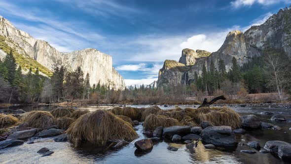 Time Lapse Yosemite National Park Landscape View