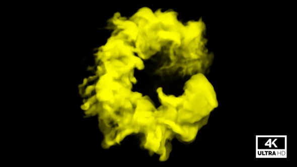 Circled Moving Yellow Smoke