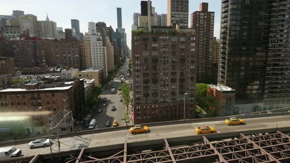 Manhattan New York City Skyscrapers Cityscape Buildings View Background alt