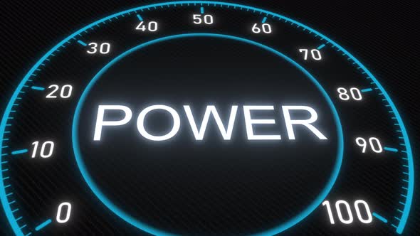 Power Futuristic Meter or Indicator alt