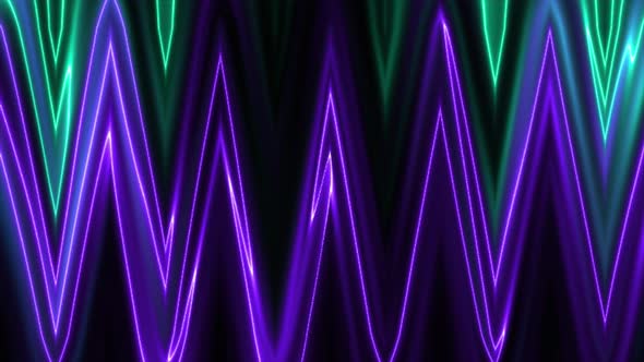 Abstract Wavy Colorful Neon Background 4K 04