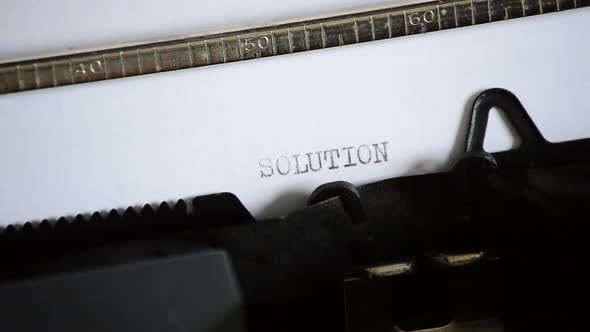 Typing the Word SOLUTION alt