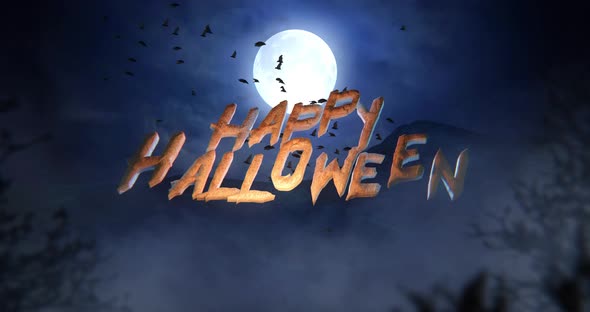 Happy Halloween Title - 4K