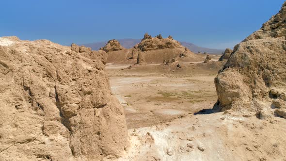 Eerie, Fantastic Landscape with Other-worldly Shapes