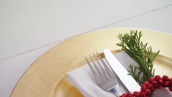 Various cutlery on wooden table