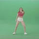 Energy Girl Dancing Twerk And Hip Hop Dance Isolated On Green Screen   4 K Video Footage 014 - VideoHive Item for Sale