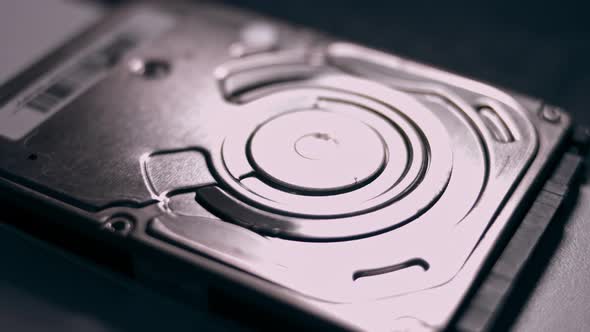 Hard Disk Drive Close Up Stock Footage