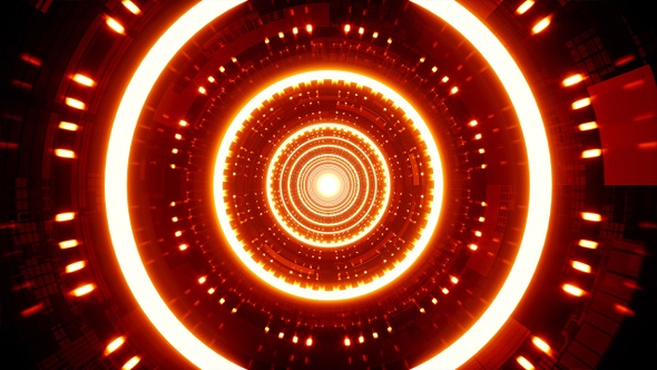 Multiple LED Red Tunnel