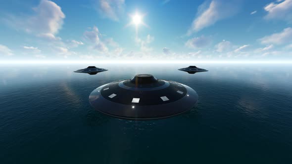 Ufo On The Sea