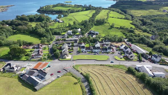 Aerial View of Bruckless in County Donegal - Ireland