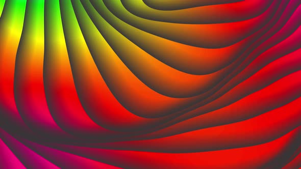 Abstract Colorful Twisted Line Background Animation