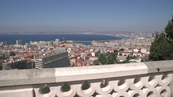 Marseille seen from an observation point